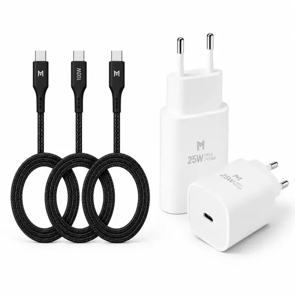 10분러시 모란카노 100W C타입 케이블 2M 3개 / 25W PD 충전기 2개 (8,900원/무료)