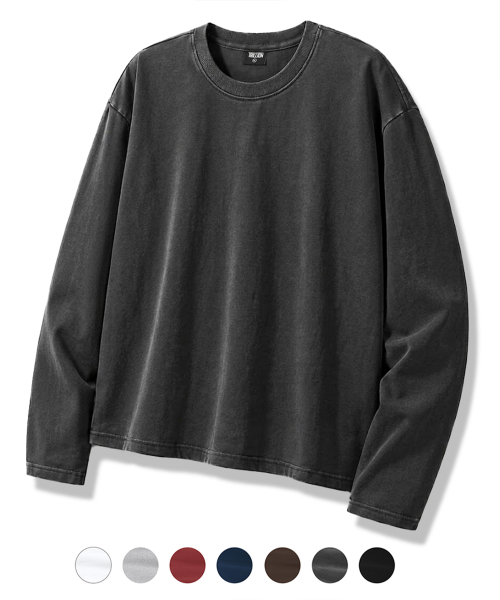 에센셜 CP 이중지 크롭 긴팔티_7color (19,900원/무료)