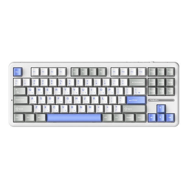 AULA F87Pro 독거미 라벤더 화이트