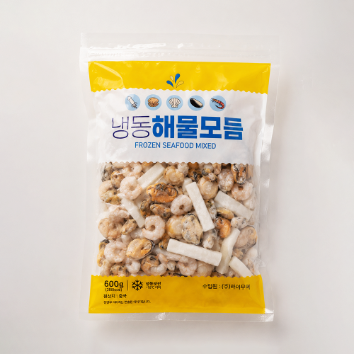 냉동 해물모듬 600g 해물믹스 5종 모듬해물 세트