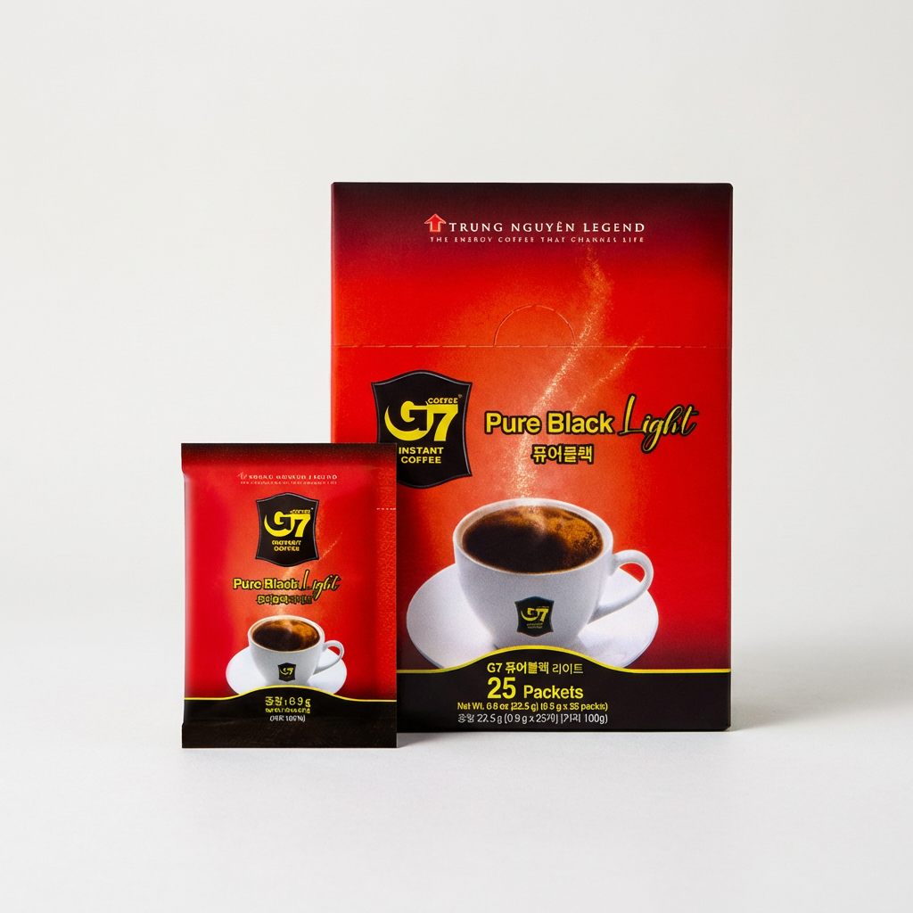 G7 커피 퓨어블랙 라이트, 0.9g, 25개입, 1개 (999원/무배)