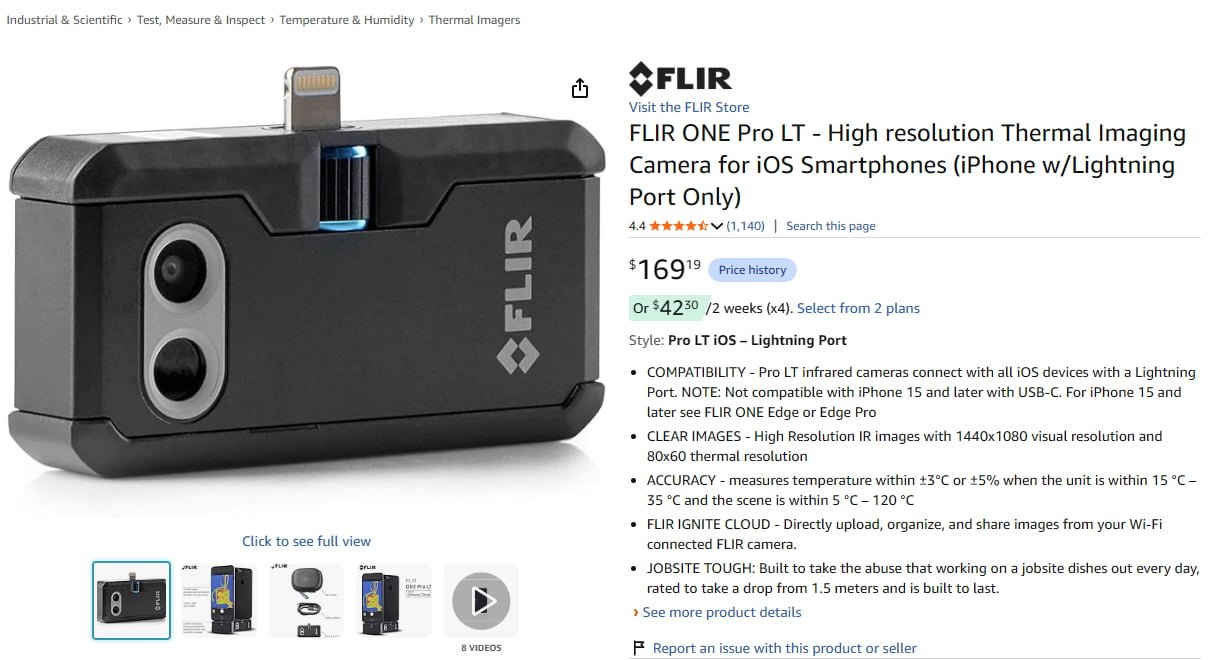 Flir ONE Pro LT(169.19/FS)