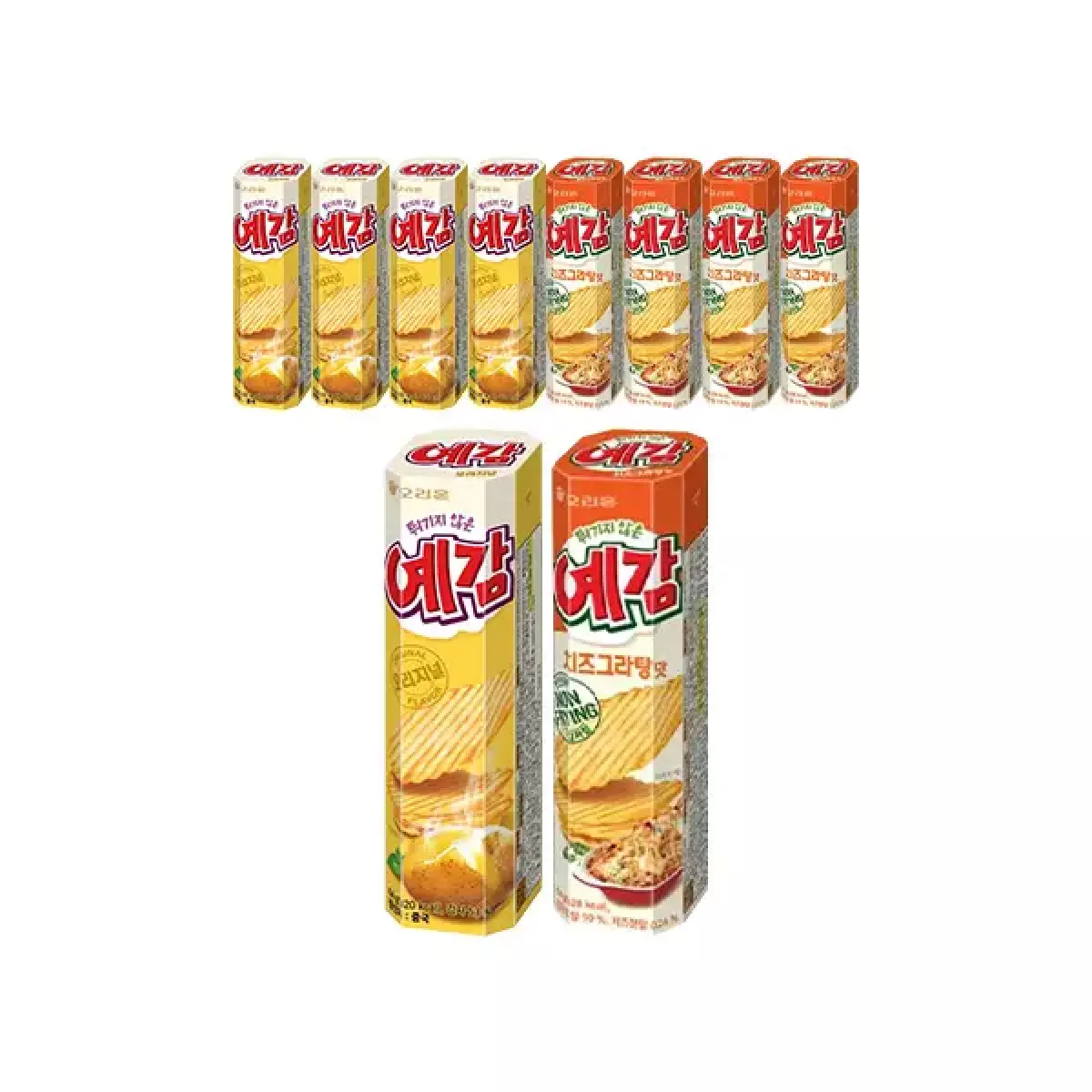 예감 오리지널 64g, 5개 + 예감 치즈 64g, 5개 (티멤8,800원/무료)