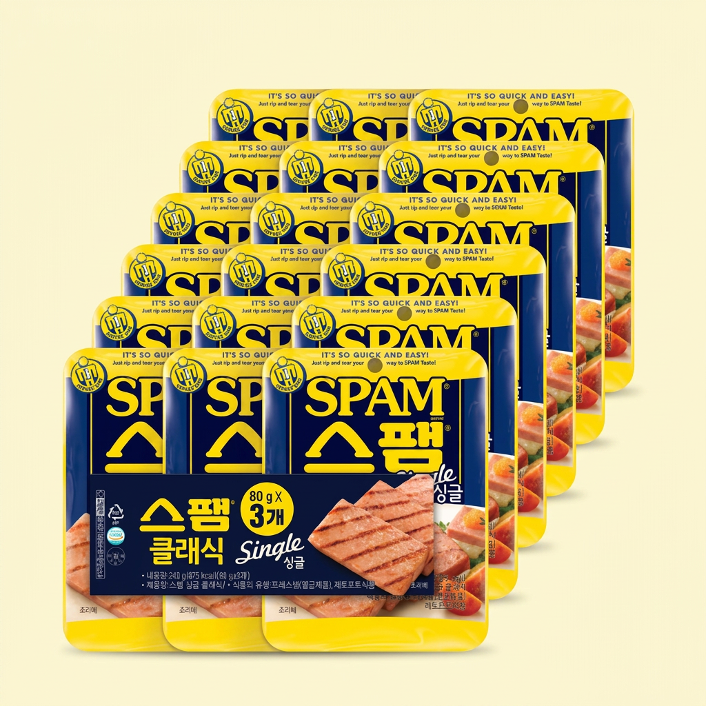 스팸 클래식 싱글, 80g, 18개 (26,531원/무료)
