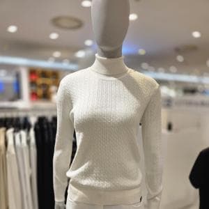 26FW 여성 케이블터틀넥니트 아이보리 69700원