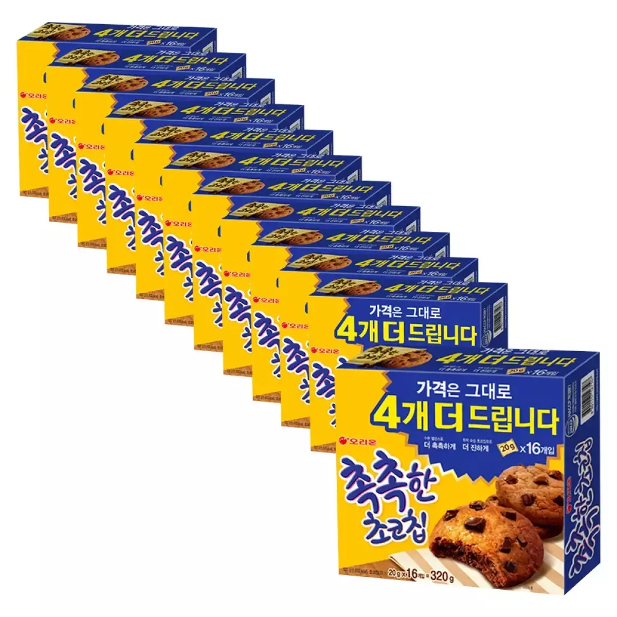 티멤) 오리온 촉촉한 초코칩, 320g, 12개