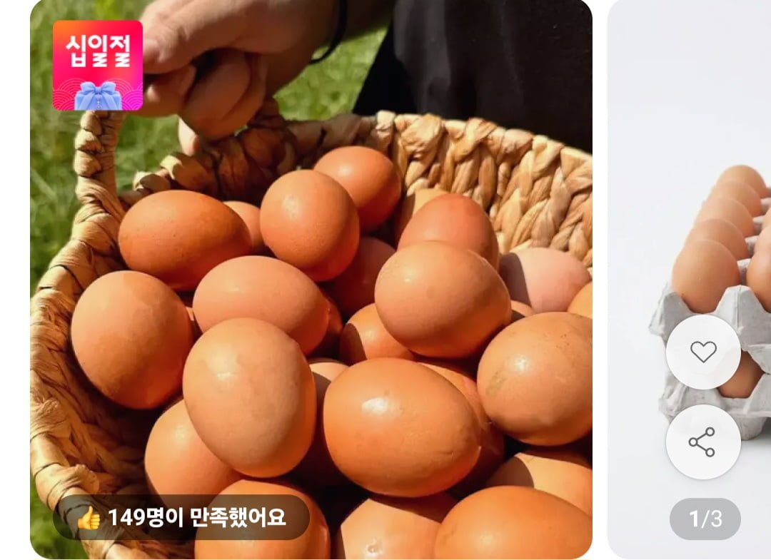 생란 난각번호 1번 40구 (14,960원/무료)