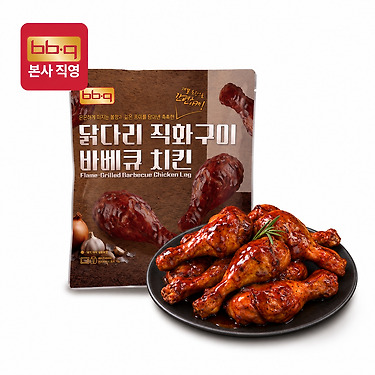 BBQ 닭다리 직화구이 바베큐 치킨 550g 5개입 1팩 x 3세트 (27,900원/무료)