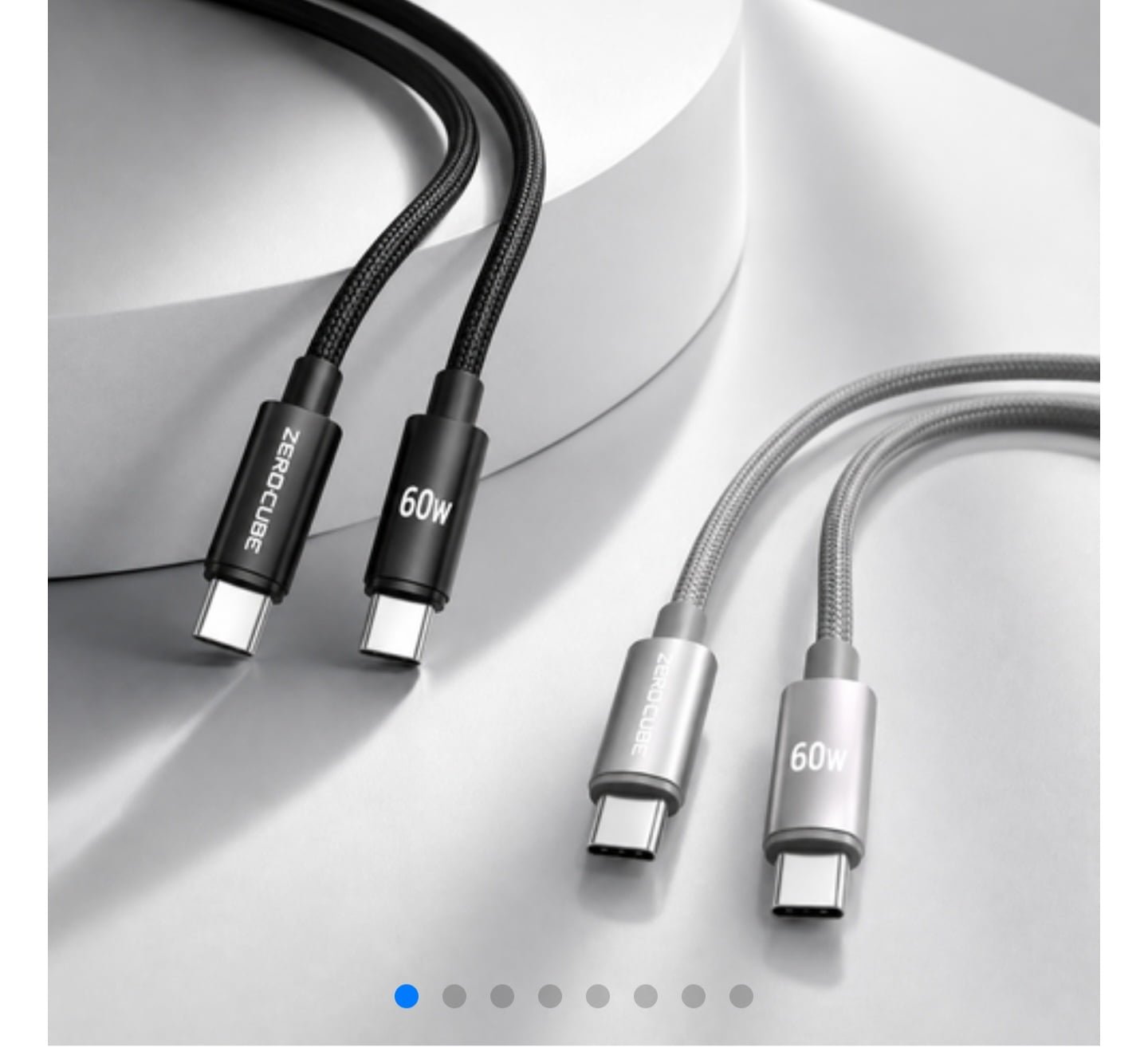 C to C 60W 초고속 충전케이블 1+1 (3,700원~/무료)