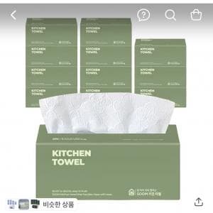 SOOM 키친타올, 3겹, 100매, 12팩