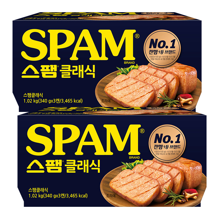 끌올 스팸 클래식 340g 18개(45,440원/무료)